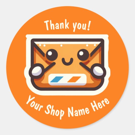 Kundenspezifische Dankeschön für Aufkleber für kle (Vorderseite)