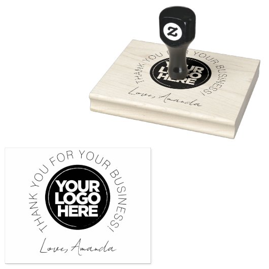 Kundenspezifische Dankeschön für elegantes, modern Gummistempel (Stempel)