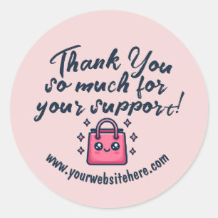 Kundenspezifische Dankeschön für Ihr Niedliches Su Runder Aufkleber