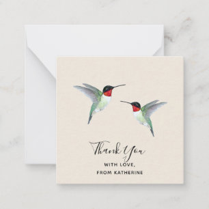 Kundenspezifische Dankeschön Hummingbird Note Card Mitteilungskarte