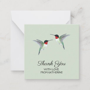 Kundenspezifische Dankeschön Hummingbird Note Card Mitteilungskarte
