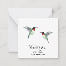 Kundenspezifische Dankeschön Hummingbird Note Card
