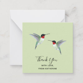 Kundenspezifische Dankeschön Hummingbird Note Card Mitteilungskarte