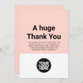 Kundenspezifische Dankeschön-Karte Einladung (Vorne/Hinten)