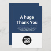 Kundenspezifische Dankeschön-Karte Einladung (Vorne/Hinten)