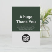 Kundenspezifische Dankeschön-Karte Einladung (Stehend Vorderseite)