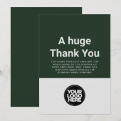 Kundenspezifische Dankeschön-Karte Einladung (Vorne/Hinten)