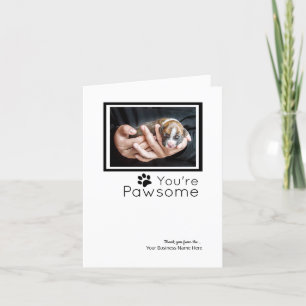 Kundenspezifische Dankeschön-Karten - Boxer-Hundek Feiertagskarte