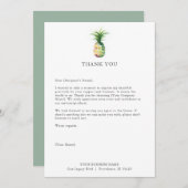 Kundenspezifische Dankeschön-Karten für Ananas Dankeskarte (Vorne/Hinten)