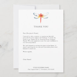 Kundenspezifische Dankeschön-Karten für die Red Dr Dankeskarte