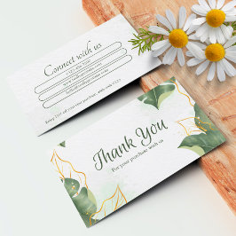 Kundenspezifische Dankeschön-Karten für Unternehme Visitenkarte