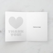 Kundenspezifische Danksagkarten mit einem großen H Karte (Innenseite)
