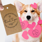 Kundenspezifische Danksagung für Business Packagin Permastempel