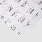 Kundenspezifische Danksagung Seidenpapier (Ausschnitt)