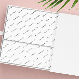 Kundenspezifische Danksagung Seidenpapier