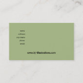 Kundenspezifische Designer-Visitenkarte des Visitenkarte (Rückseite)