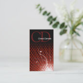 Kundenspezifische Designer-Visitenkarte Visitenkarte (Stehend Vorderseite)