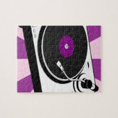 Kundenspezifische Disco-Turntable-Retro Puzzle (Horizontal)