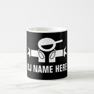 Kundenspezifische DJ-Diskjockey-Kaffee-Tasse für Kaffeetasse