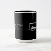 Kundenspezifische DJ-Tasse Zweifarbige Tasse (Mittel)