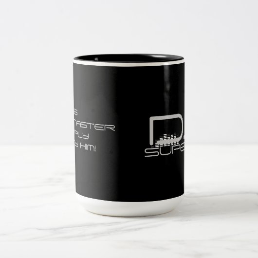 Kundenspezifische DJ-Tasse Zweifarbige Tasse (Mittel)