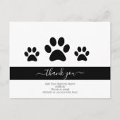 Kundenspezifische Dog-Haustiere Sitting Business V Postkarte (Vorderseite)