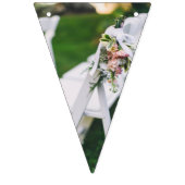Kundenspezifische Dreieck-Hochzeits-Flaggen-Fahne Wimpelkette (Dritte Fahne)