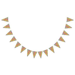 Kundenspezifische Dreieck-Party-Flaggen-Fahne Wimpelkette