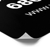 Kundenspezifische Druckwäscheservice Poster (Ecke)