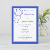 Kundenspezifische dunkelblaue Einladungen und (Stehend Vorderseite)