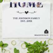 Kundenspezifische, echte Anwesen- oder Immobiliens Geschirrtuch (Gefaltet)