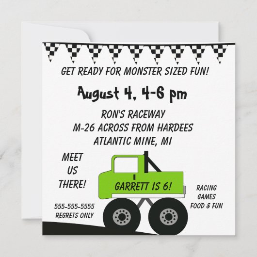 Kundenspezifische Einladung (Rückseite)