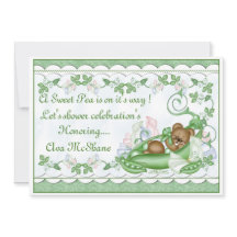 Kundenspezifische Einladungs-süße Erbse in einer