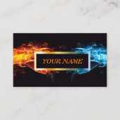 Kundenspezifische Eis-Visitenkarte des Feuer-n mit Visitenkarte (Vorderseite)