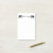 Kundenspezifische Elefant-Post-it-Zettel-Auflage Post-it Klebezettel (Auf Schreibtisch)