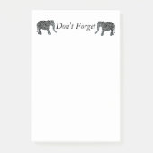 Kundenspezifische Elefant-Post-it-Zettel-Auflage Post-it Klebezettel (Vorderseite)