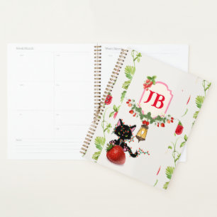 Kundenspezifische Erdbeeren-Mit Monogramm Planer! Planer