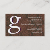 Kundenspezifische Ereignis-Visitenkarte Visitenkarte (Rückseite)