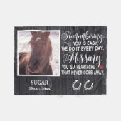 Kundenspezifische Erinnerung an Ihr Vormagazin für Fleecedecke (Vorderseite (Horizontal))