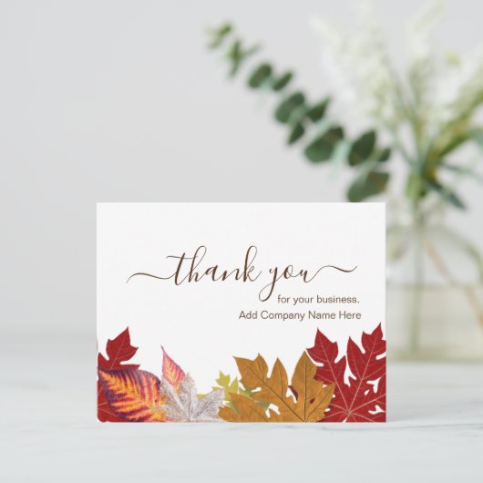 Kundenspezifische Erntedank-Meldung Postkarte (Stehend Vorderseite)