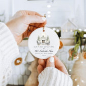 Kundenspezifische Erste Weihnachten in unserer neu Keramik Ornament