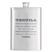 Kundenspezifische erstklassige Flasche des TEQUILA Flachmann (Vorderseite)