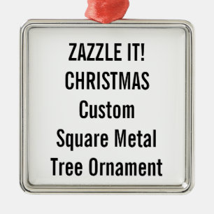 Kundenspezifische erstklassige quadratische ornament aus metall