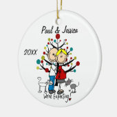 Kundenspezifische erwartungsvolle keramik ornament (Links)