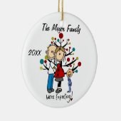 Kundenspezifische erwartungsvolle Paare mit Keramikornament (Rechts)