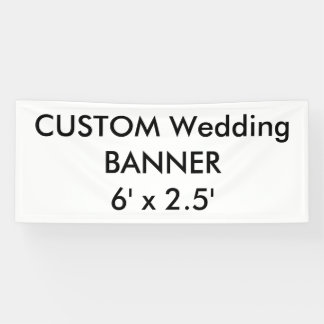 Kundenspezifische Fahne 6' x 2,5' Banner