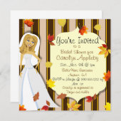 Kundenspezifische Fall-Brautparty-Einladungen Einladung (Vorne/Hinten)