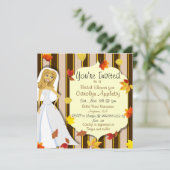 Kundenspezifische Fall-Brautparty-Einladungen Einladung (Stehend Vorderseite)