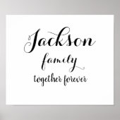 Kundenspezifische Familienposter Poster (Vorne)