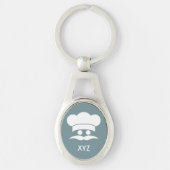 Kundenspezifische Farb- u. Monogrammschlüsselkette Schlüsselanhänger (Vorderseite)